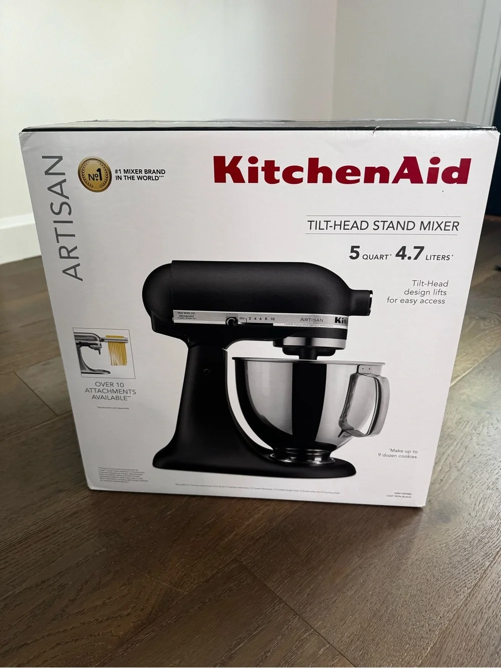 KitchenAid Black Artisan Tilt-Head Stand Mixer